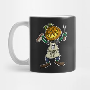 Pumpkin Head Grilling Mug